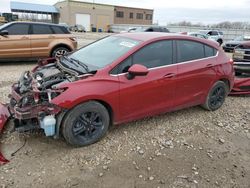Vehiculos salvage en venta de Copart Kansas City, KS: 2018 Chevrolet Cruze LT