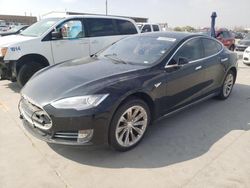 Salvage cars for sale at Grand Prairie, TX auction: 2014 Tesla Model S