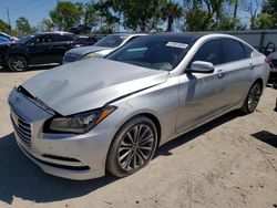 Salvage cars for sale from Copart Riverview, FL: 2015 Hyundai Genesis 3.8L