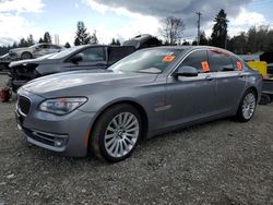 Salvage cars for sale from Copart Graham, WA: 2014 BMW 750 XI