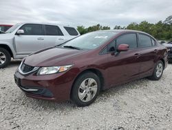 Salvage cars for sale at Houston, TX auction: 2013 Honda Civic LX