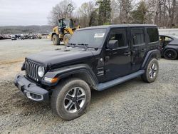 Jeep Wrangler salvage cars for sale: 2019 Jeep Wrangler Unlimited Sahara