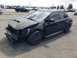 Salvage cars for sale from Copart Rancho Cucamonga, CA: 2018 Subaru WRX