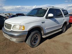 Ford Expedition salvage cars for sale: 2001 Ford Expedition Eddie Bauer