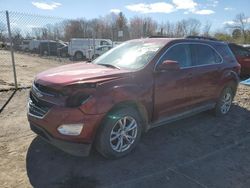 Salvage cars for sale from Copart Chalfont, PA: 2017 Chevrolet Equinox LT