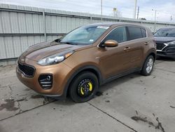 KIA salvage cars for sale: 2017 KIA Sportage LX