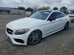 Mercedes-Benz C300 salvage cars for sale: 2017 Mercedes-Benz C300