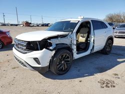 Salvage cars for sale at Oklahoma City, OK auction: 2022 Volkswagen Atlas Cross Sport SE