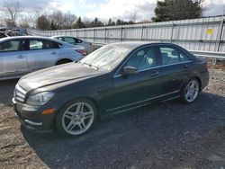 Salvage cars for sale from Copart Grantville, PA: 2012 Mercedes-Benz C 300 4matic