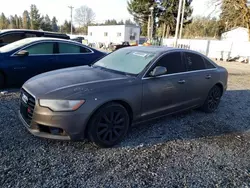 Salvage cars for sale from Copart Graham, WA: 2014 Audi A6 Premium Plus