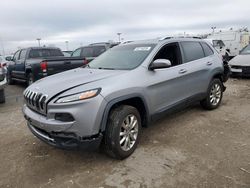 Salvage cars for sale from Copart Indianapolis, IN: 2015 Jeep Cherokee Limited