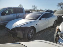 Salvage cars for sale from Copart Wichita, KS: 2015 Tesla Model S 70D