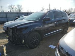 Salvage cars for sale at Lansing, MI auction: 2015 Infiniti QX60