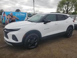 Salvage cars for sale from Copart San Martin, CA: 2021 Chevrolet Blazer 1LT