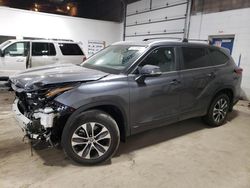 Salvage cars for sale from Copart Blaine, MN: 2023 Toyota Highlander Hybrid XLE