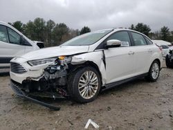 Salvage cars for sale at Mendon, MA auction: 2018 Ford Focus Titanium