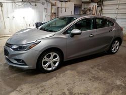 Salvage cars for sale at Casper, WY auction: 2017 Chevrolet Cruze Premier