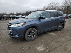 Salvage cars for sale from Copart Ellwood City, PA: 2019 Toyota Highlander SE