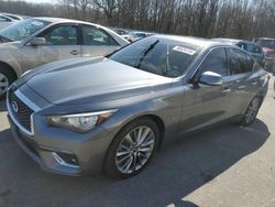 Vehiculos salvage en venta de Copart Glassboro, NJ: 2019 Infiniti Q50 Luxe