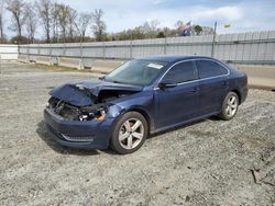 Vehiculos salvage en venta de Copart Spartanburg, SC: 2012 Volkswagen Passat SE
