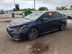 Salvage cars for sale at Miami, FL auction: 2020 Toyota Corolla SE