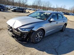 Salvage cars for sale at Marlboro, NY auction: 2021 Hyundai Sonata Hybrid