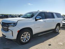 Salvage cars for sale at San Antonio, TX auction: 2022 Chevrolet Suburban C1500 Premier