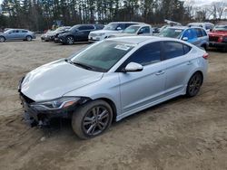 Salvage cars for sale at North Billerica, MA auction: 2017 Hyundai Elantra Sport