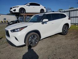 Salvage cars for sale at Sacramento, CA auction: 2020 Toyota Highlander Hybrid XLE