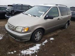 Salvage cars for sale from Copart Elgin, IL: 2001 Toyota Sienna LE