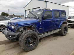 Salvage cars for sale at Nampa, ID auction: 2019 Jeep Wrangler Unlimited Sahara
