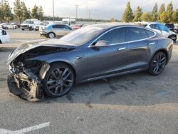 Salvage cars for sale from Copart Rancho Cucamonga, CA: 2017 Tesla Model S
