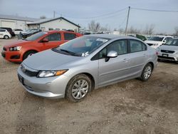 Vehiculos salvage en venta de Copart Pekin, IL: 2012 Honda Civic LX