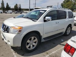 Salvage cars for sale from Copart Rancho Cucamonga, CA: 2014 Nissan Armada SV