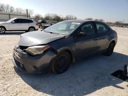 Salvage cars for sale from Copart New Braunfels, TX: 2016 Toyota Corolla L