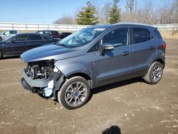 Salvage cars for sale from Copart Davison, MI: 2018 Ford Ecosport Titanium