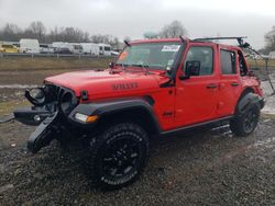 Jeep Wrangler Unlimited Sport salvage cars for sale: 2021 Jeep Wrangler Unlimited Sport