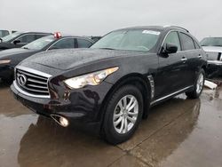 Salvage cars for sale from Copart Grand Prairie, TX: 2013 Infiniti FX37