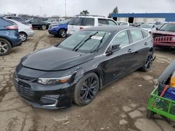 Salvage cars for sale at Woodhaven, MI auction: 2018 Chevrolet Malibu LT