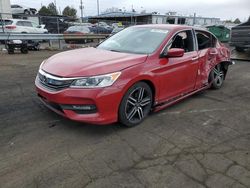 Salvage cars for sale at Denver, CO auction: 2017 Honda Accord Sport