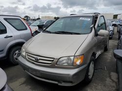 Salvage cars for sale at Martinez, CA auction: 2002 Toyota Sienna LE