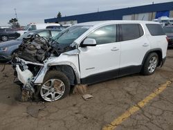 Salvage cars for sale at Woodhaven, MI auction: 2019 GMC Acadia SLE