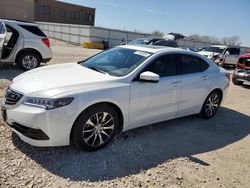 Salvage cars for sale at Kansas City, KS auction: 2015 Acura TLX Tech