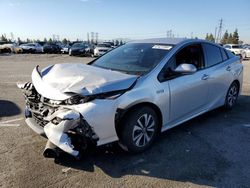 Toyota salvage cars for sale: 2017 Toyota Prius Prime