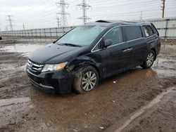 Salvage cars for sale at Elgin, IL auction: 2016 Honda Odyssey EXL