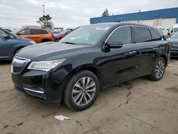 Salvage cars for sale from Copart Woodhaven, MI: 2016 Acura MDX Technology