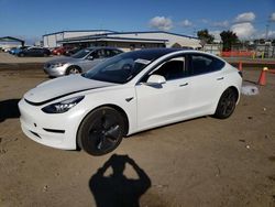 Salvage cars for sale from Copart San Diego, CA: 2018 Tesla Model 3