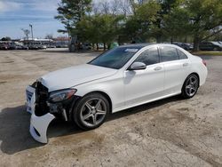 Mercedes-Benz C-Class salvage cars for sale: 2016 Mercedes-Benz C 300 4matic