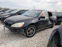 Salvage cars for sale from Copart New Braunfels, TX: 2005 Honda Accord LX