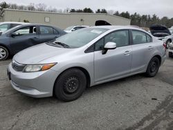 Salvage cars for sale at Exeter, RI auction: 2012 Honda Civic LX